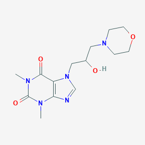 molecular formula C14H21N5O4 B188109 7-(2-羟基-3-吗啉基丙基)茶碱 CAS No. 5135-94-4