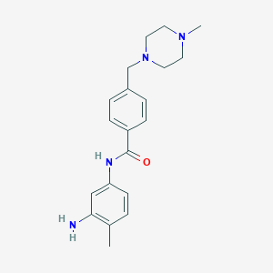 molecular formula C20H26N4O B018812 N-(3-氨基-4-甲基苯基)-4-((4-甲基哌嗪-1-基)甲基)苯甲酰胺 CAS No. 581076-63-3