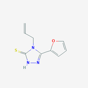 molecular formula C9H9N3OS B188136 4-Allyl-5-furan-2-yl-4H-[1,2,4]triazole-3-thiol CAS No. 60870-43-1