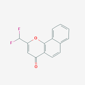 molecular formula C14H8F2O2 B188138 2-(Difluoromethyl)benzo[h]chromen-4-one CAS No. 5490-18-6