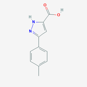 molecular formula C11H10N2O2 B188164 3-(4-methylphenyl)-1H-pyrazole-5-carboxylic acid CAS No. 890007-12-2