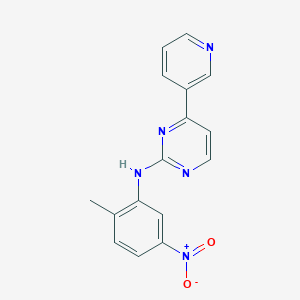 molecular formula C16H13N5O2 B018819 N-(2-methyl-5-nitrophenyl)-4-(pyridin-3-yl)pyrimidin-2-amine CAS No. 152460-09-8