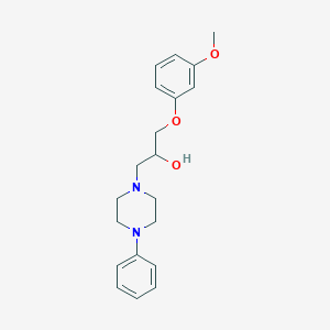 molecular formula C20H26N2O3 B188201 1-(3-Methoxyphenoxy)-3-(4-phenylpiperazin-1-yl)propan-2-ol CAS No. 66307-45-7