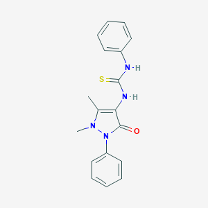 molecular formula C18H18N4OS B188235 3-(4-Antipyrinyl)-1-phenyl-2-thiourea CAS No. 51641-29-3