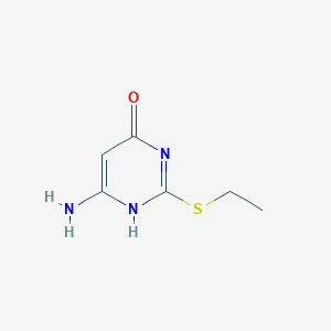 molecular formula C6H9N3OS B188245 6-氨基-2-(乙硫基)-4-嘧啶醇 CAS No. 37660-22-3