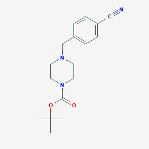 molecular formula C17H23N3O2 B018825 1-Boc-4-(4-Cyanobenzyl)piperazine CAS No. 849237-14-5