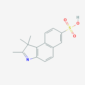 molecular formula C15H15NO3S B188265 1,1,2-Trimethyl-1H-benzo[e]indole-7-sulfonic acid CAS No. 113995-55-4