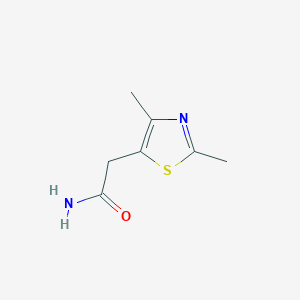 molecular formula C7H10N2OS B188266 5-Thiazoleacetamide, 2,4-dimethyl- CAS No. 61928-55-0