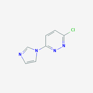 molecular formula C7H5ClN4 B188268 3-chloro-6-(1H-imidazol-1-yl)pyridazine CAS No. 71037-71-3