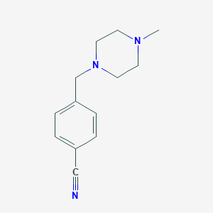 molecular formula C13H17N3 B018828 4-((4-甲基哌嗪-1-基)甲基)苯甲腈 CAS No. 125743-63-7