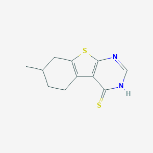 molecular formula C11H12N2S2 B188285 7-甲基-5,6,7,8-四氢[1]苯并噻吩并[2,3-d]嘧啶-4(3H)-硫酮 CAS No. 314260-78-1