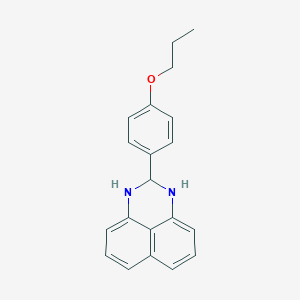 B188293 2-(4-propoxyphenyl)-2,3-dihydro-1H-perimidine CAS No. 6076-61-5