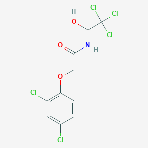 molecular formula C10H8Cl5NO3 B188295 2-(2,4-dichlorophenoxy)-N-(2,2,2-trichloro-1-hydroxyethyl)acetamide CAS No. 2000-39-7