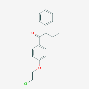 molecular formula C18H19ClO2 B018832 1-[4-(2-氯乙氧基)苯基]-2-苯基丁酮 CAS No. 103628-22-4