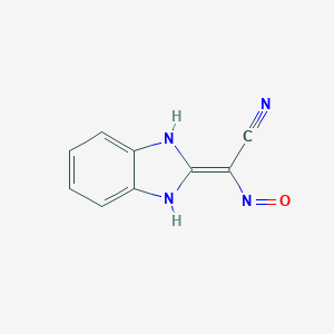 molecular formula C9H6N4O B188320 (E)-1H-1,3-benzodiazole-2-carbonimidoyl cyanide CAS No. 63823-75-6