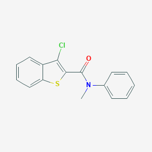 molecular formula C16H12ClNOS B188323 3-chloro-N-methyl-N-phenyl-1-benzothiophene-2-carboxamide CAS No. 105577-05-7