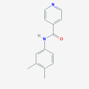 molecular formula C14H14N2O B188327 N-(3,4-dimethylphenyl)pyridine-4-carboxamide CAS No. 54231-48-0