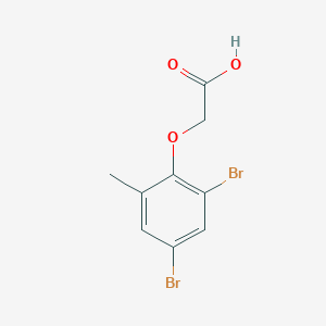 molecular formula C9H8Br2O3 B188328 2-(2,4-Dibromo-6-methylphenoxy)acetic acid CAS No. 7250-62-6