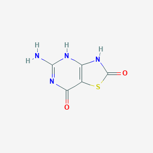molecular formula C5H4N4O2S B018833 5-Aminothiazolo[4,5-d]pyrimidine-2,7(3H,6H)-dione CAS No. 30161-97-8