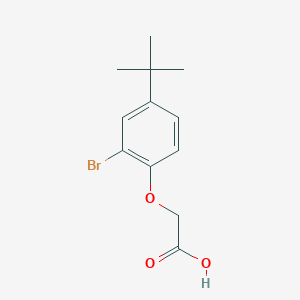 molecular formula C12H15BrO3 B188330 (2-Bromo-4-tert-butylphenoxy)acetic acid CAS No. 117947-05-4