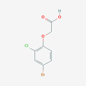 molecular formula C8H6BrClO3 B188331 2-(4-溴-2-氯苯氧基)乙酸 CAS No. 77228-67-2