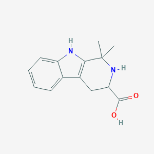 molecular formula C14H16N2O2 B188339 1,1-二甲基-2,3,4,9-四氢-1H-β-咔啉-3-羧酸 CAS No. 73198-03-5