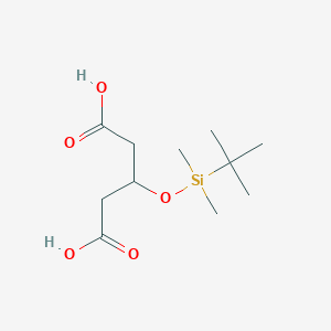 molecular formula C11H22O5Si B188341 3-(tert-Butyldimethylsilyloxy)glutaric Acid CAS No. 113794-48-2