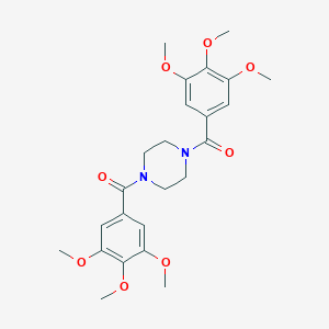 B188348 Piperazine, 1,4-bis(3,4,5-trimethoxybenzoyl)- CAS No. 1062-48-2