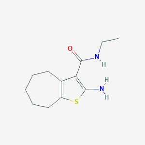 B188354 2-amino-N-ethyl-5,6,7,8-tetrahydro-4H-cyclohepta[b]thiophene-3-carboxamide CAS No. 301321-98-2