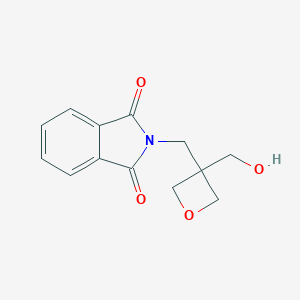 molecular formula C13H13NO4 B188356 2-((3-(Hydroxymethyl)oxetan-3-YL)methyl)isoindoline-1,3-dione CAS No. 156276-40-3