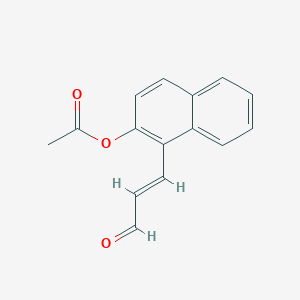 molecular formula C15H12O3 B188362 3-(2-(Acetyloxy)-1-naphthalenyl)-2-propenal CAS No. 96550-68-4