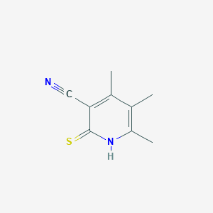 molecular formula C9H10N2S B188380 2-Mercapto-4,5,6-trimethylnicotinonitrile CAS No. 128917-84-0