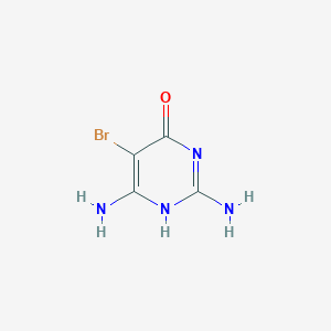 molecular formula C4H5BrN4O B018840 2,6-二氨基-5-溴-1H-嘧啶-4-酮 CAS No. 6312-72-7