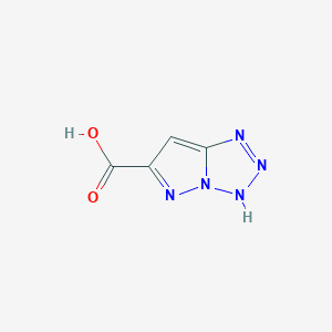 molecular formula C4H3N5O2 B188404 1H-Pyrazolo[1,5-D]tetrazole-6-carboxylic acid CAS No. 197356-15-3