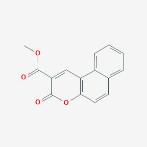 molecular formula C15H10O4 B188409 methyl 3-oxo-3H-benzo[f]chromene-2-carboxylate CAS No. 25816-60-8