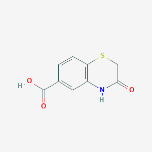 molecular formula C9H7NO3S B188432 3-oxo-3,4-dihydro-2H-1,4-benzothiazine-6-carboxylic acid CAS No. 272437-84-0