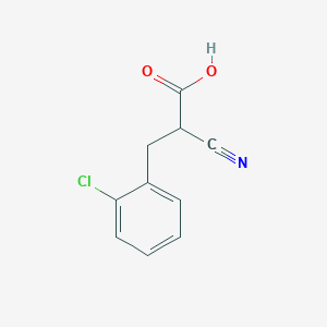 molecular formula C10H8ClNO2 B188446 3-(2-氯苯基)-2-氰基丙酸 CAS No. 14650-19-2
