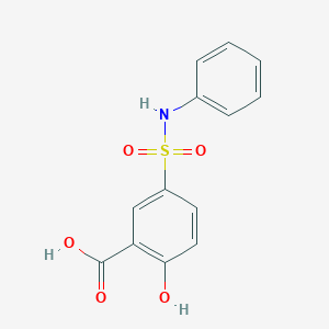 molecular formula C13H11NO5S B188452 Benzoic acid, 2-hydroxy-5-[(phenylamino)sulfonyl]- CAS No. 62547-03-9