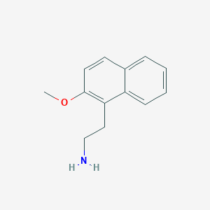 molecular formula C13H15NO B188469 2-(2-Methoxynaphthalen-1-yl)ethanamine CAS No. 156482-75-6