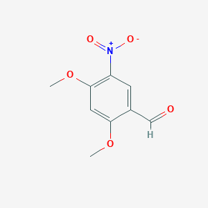 molecular formula C9H9NO5 B188477 2,4-Dimethoxy-5-nitrobenzaldehyde CAS No. 6468-19-5