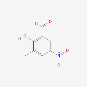 molecular formula C8H7NO4 B188478 2-Hydroxy-3-methyl-5-nitrobenzaldehyde CAS No. 68007-03-4