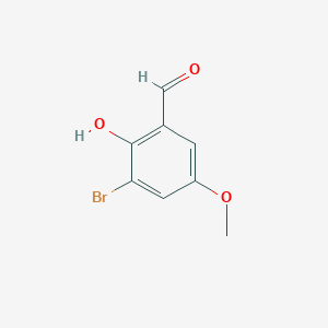molecular formula C8H7BrO3 B188480 3-溴-2-羟基-5-甲氧基苯甲醛 CAS No. 50343-02-7