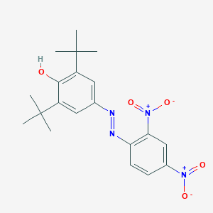 molecular formula C20H24N4O5 B188481 2,6-Ditert-butyl-4-[(2,4-dinitrophenyl)hydrazinylidene]cyclohexa-2,5-dien-1-one CAS No. 33349-21-2
