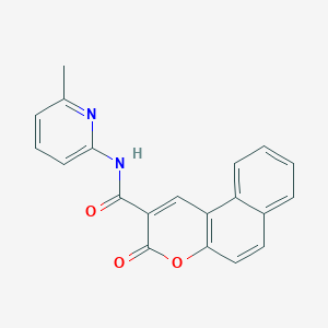 molecular formula C20H14N2O3 B188492 N-(6-methylpyridin-2-yl)-3-oxobenzo[f]chromene-2-carboxamide CAS No. 6061-33-2