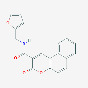 molecular formula C19H13NO4 B188493 N-(furan-2-ylmethyl)-3-oxobenzo[f]chromene-2-carboxamide CAS No. 6062-41-5