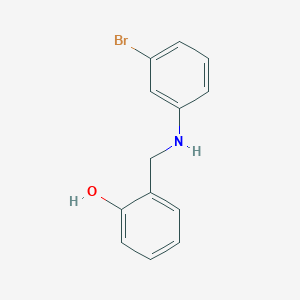 molecular formula C13H12BrNO B188494 2-{[(3-Bromophenyl)amino]methyl}phenol CAS No. 90383-19-0