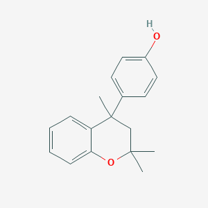 molecular formula C18H20O2 B188558 苯酚，4-(3,4-二氢-2,2,4-三甲基-2H-1-苯并吡喃-4-基)- CAS No. 472-41-3
