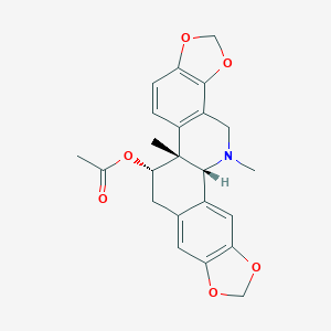 molecular formula C23H23NO6 B188575 乙酰基角堇红素 CAS No. 18797-80-3
