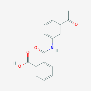 molecular formula C16H13NO4 B188586 2-[(3-乙酰苯基)氨基羰基]苯甲酸 CAS No. 194784-73-1