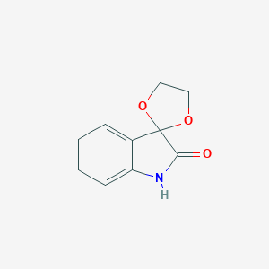 molecular formula C10H9NO3 B188590 spiro[1,3-dioxolane-2,3'-indol]-2'(1'H)-one CAS No. 6714-68-7